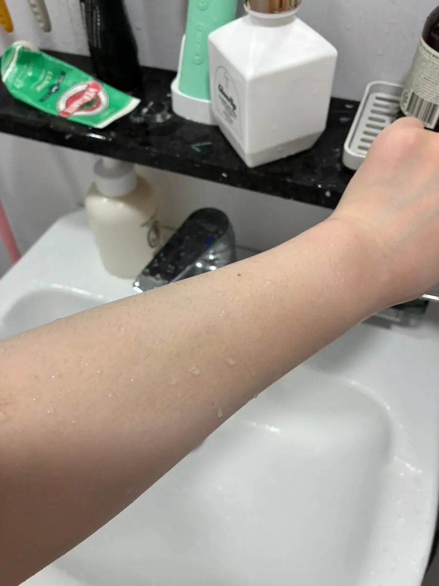 Tone-up milk product before use