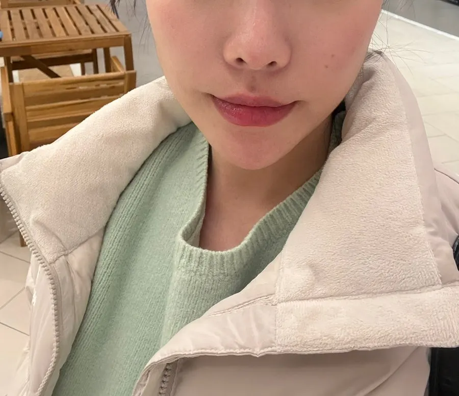 Facial skin after using the mask