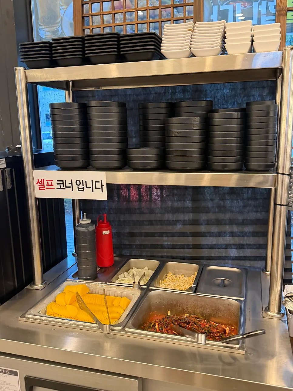 Mayway's interior and menu board