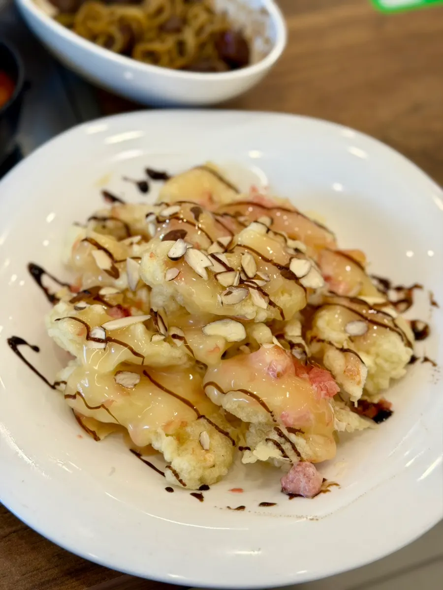 큼직한 탕수육 단면