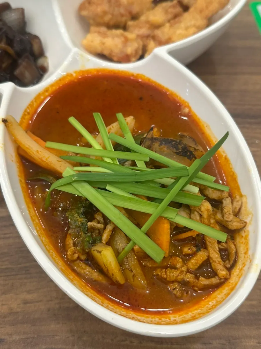 Mayway's solo set meal with jjajang, jjamppong, and tangsuyuk