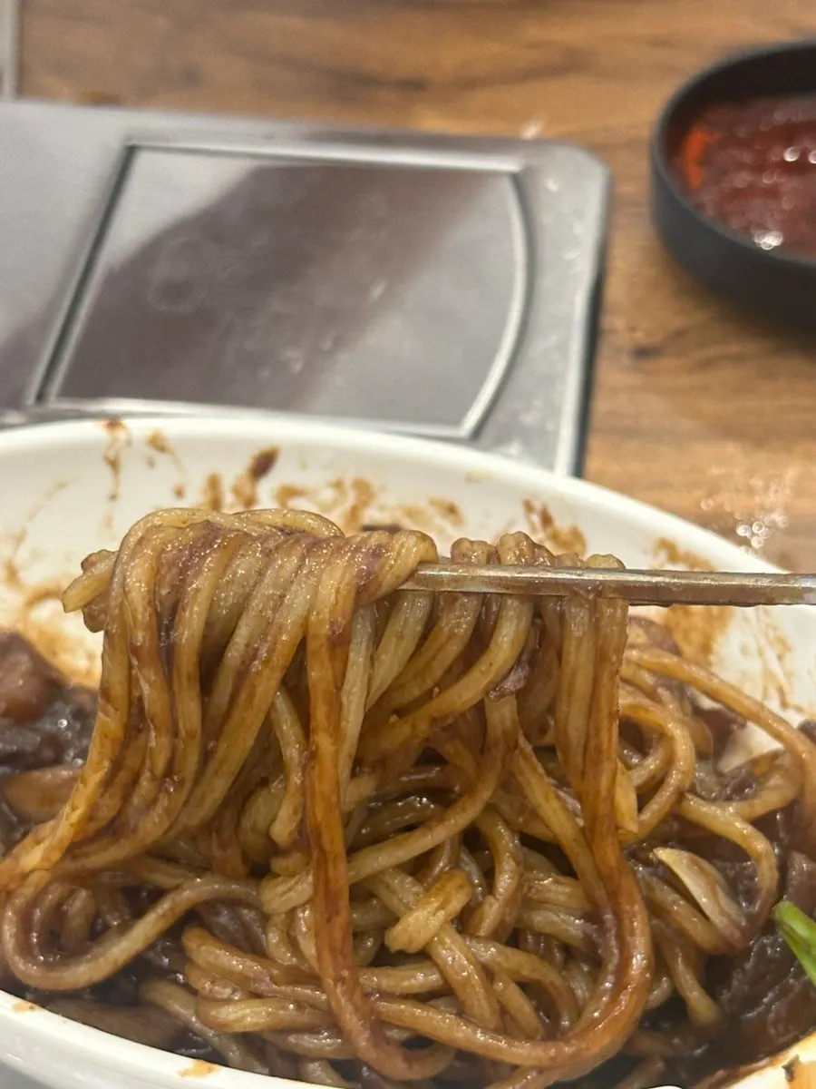 Jjajangmyeon from the solo set meal