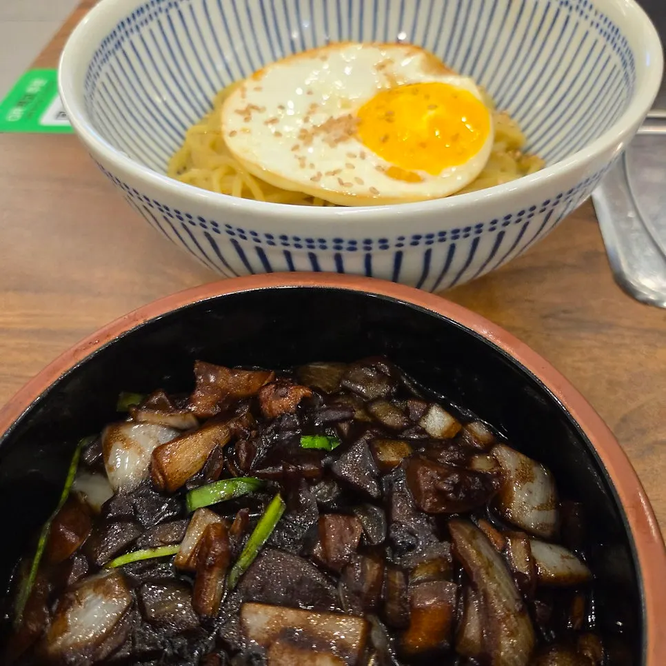 Ganjjajang made with house-made noodles