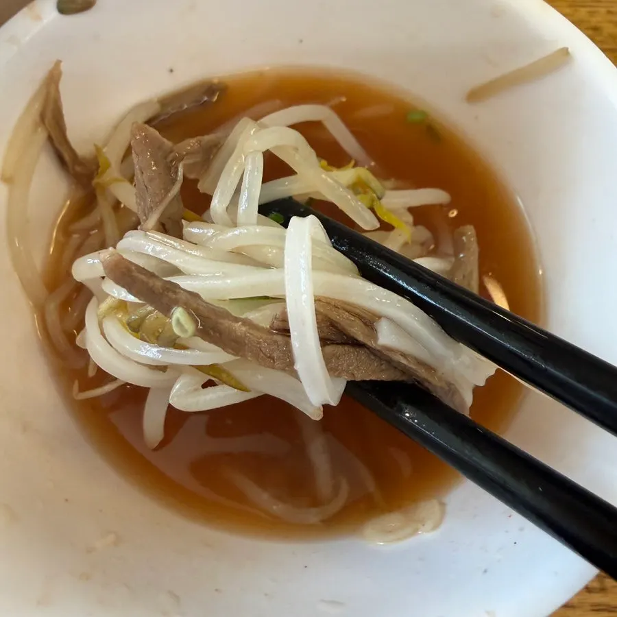 잘게 찢은 쌀국수 소고기 토핑