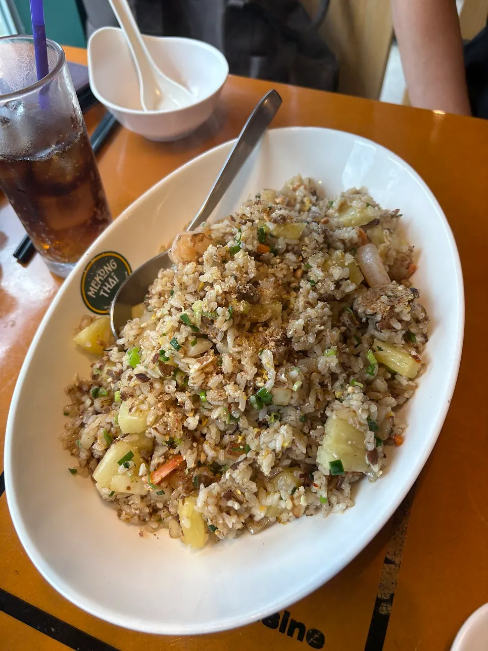Pineapple fried rice at Mekong Thai