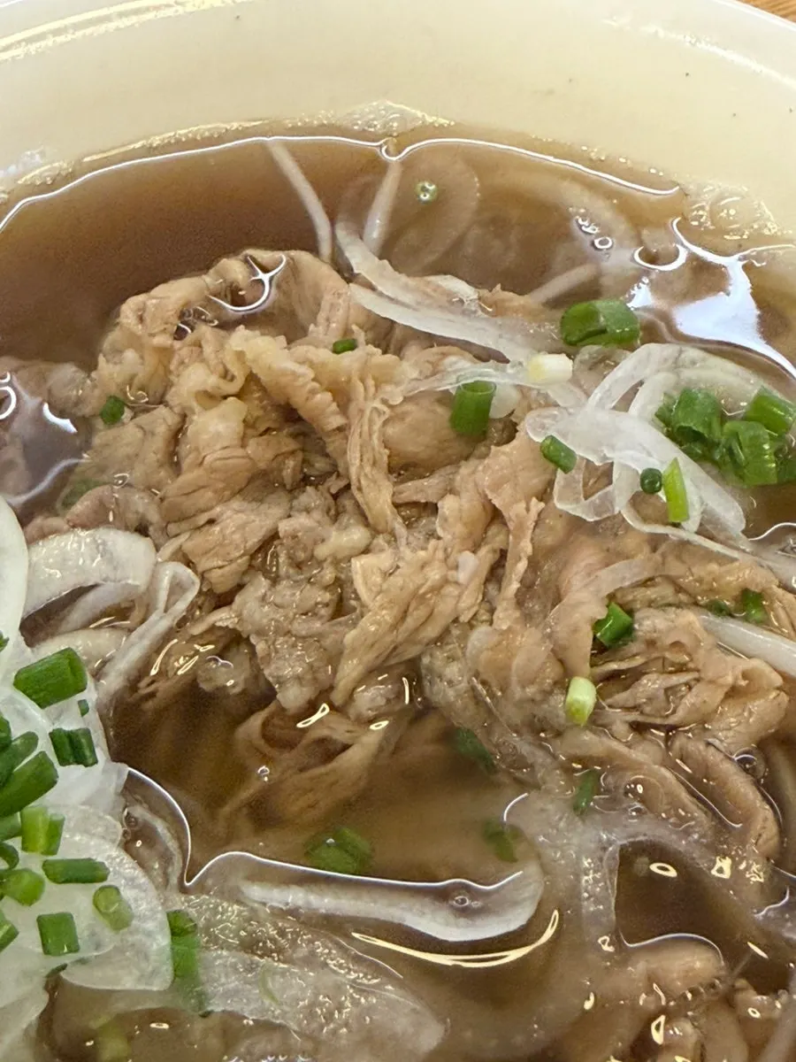 얇게 썬 소고기와 쌀국수 면