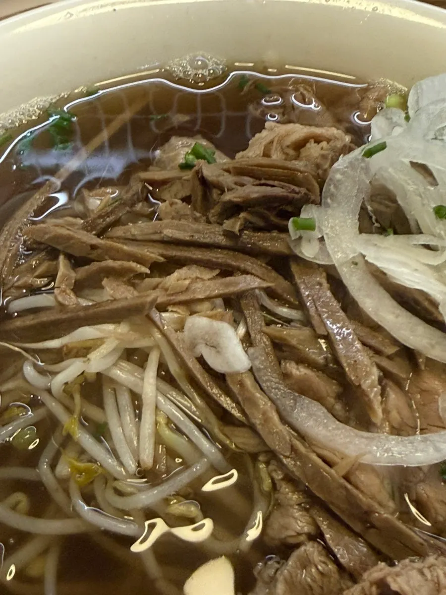 결대로 찢어진 양지고기 클로즈업