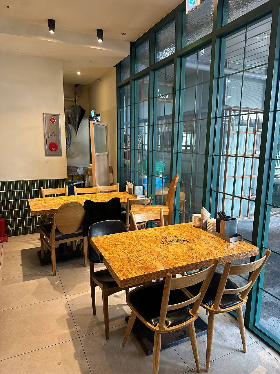 Interior of Mekong Thai with wooden tables