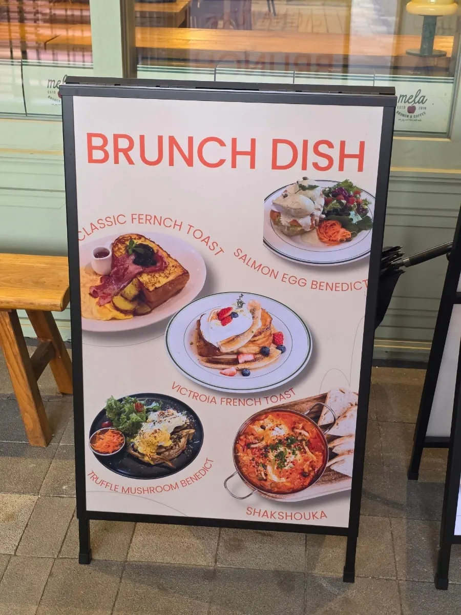 MELA Hongdae brunch menu composition photo