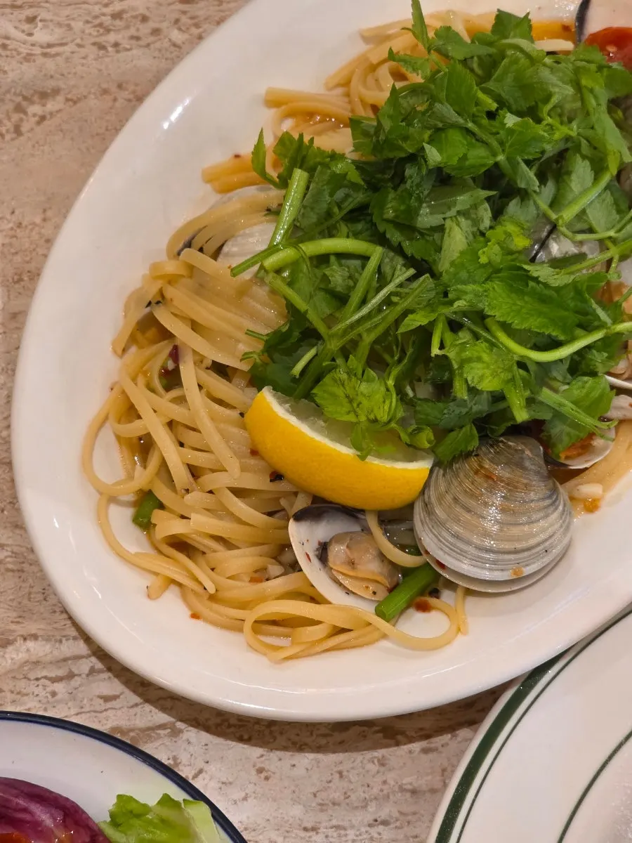 Vongole pasta with clams