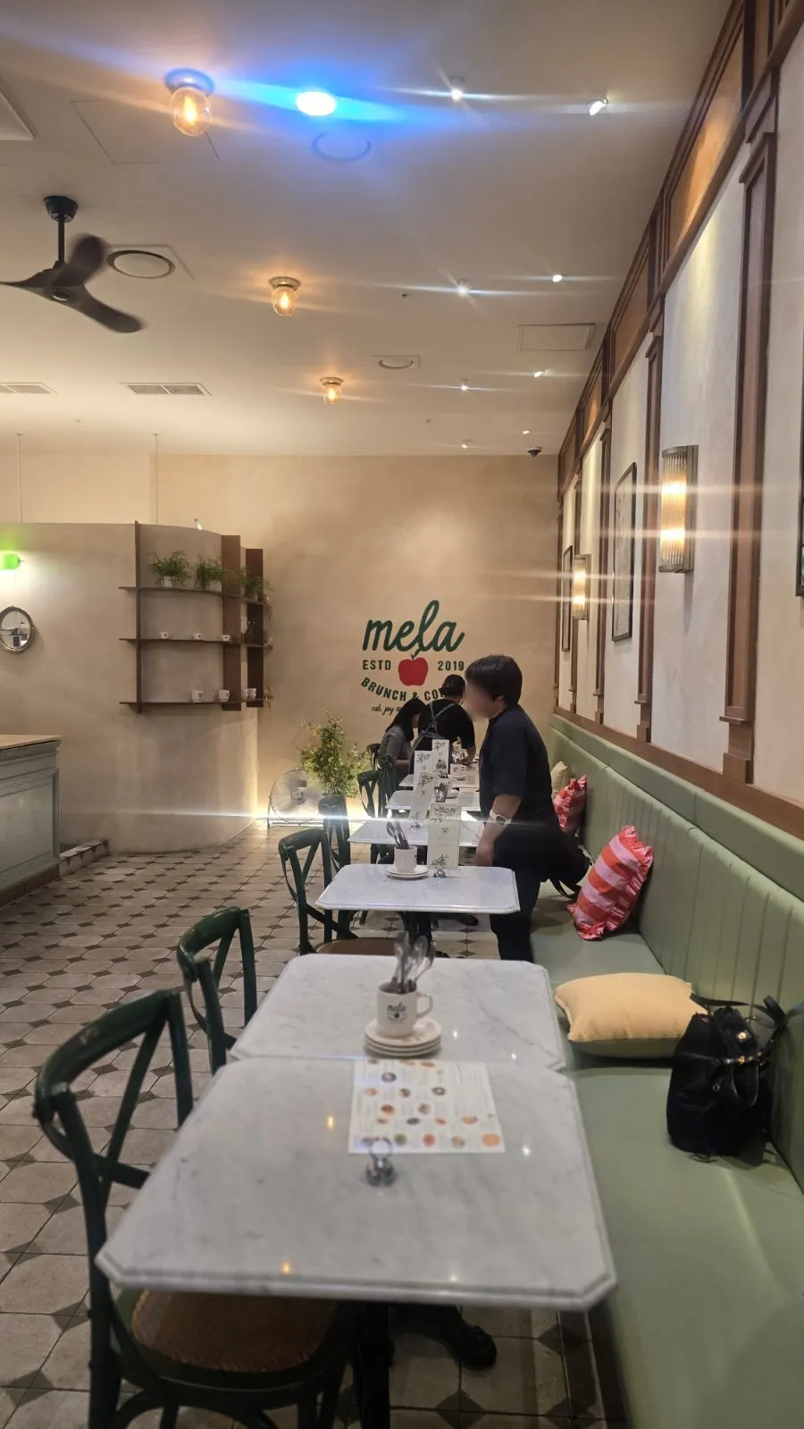 A quiet meeting spot at MELA Hongdae