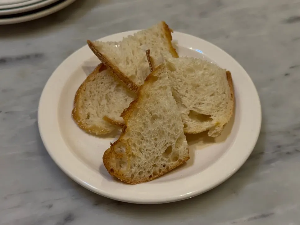Sourdough soaked in meat juices and olive oil