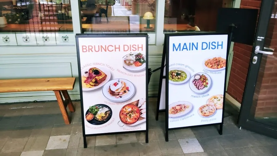 MELA Hongdae menu board