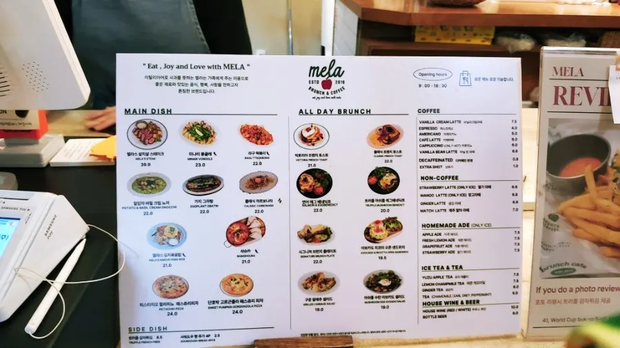 Open kitchen and counter at MELA Hongdae