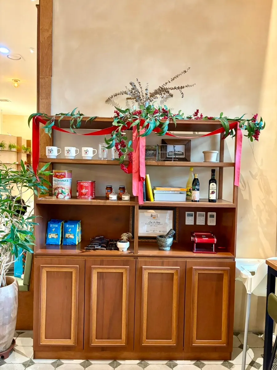 A cozy, lit corner of MELA Hongdae
