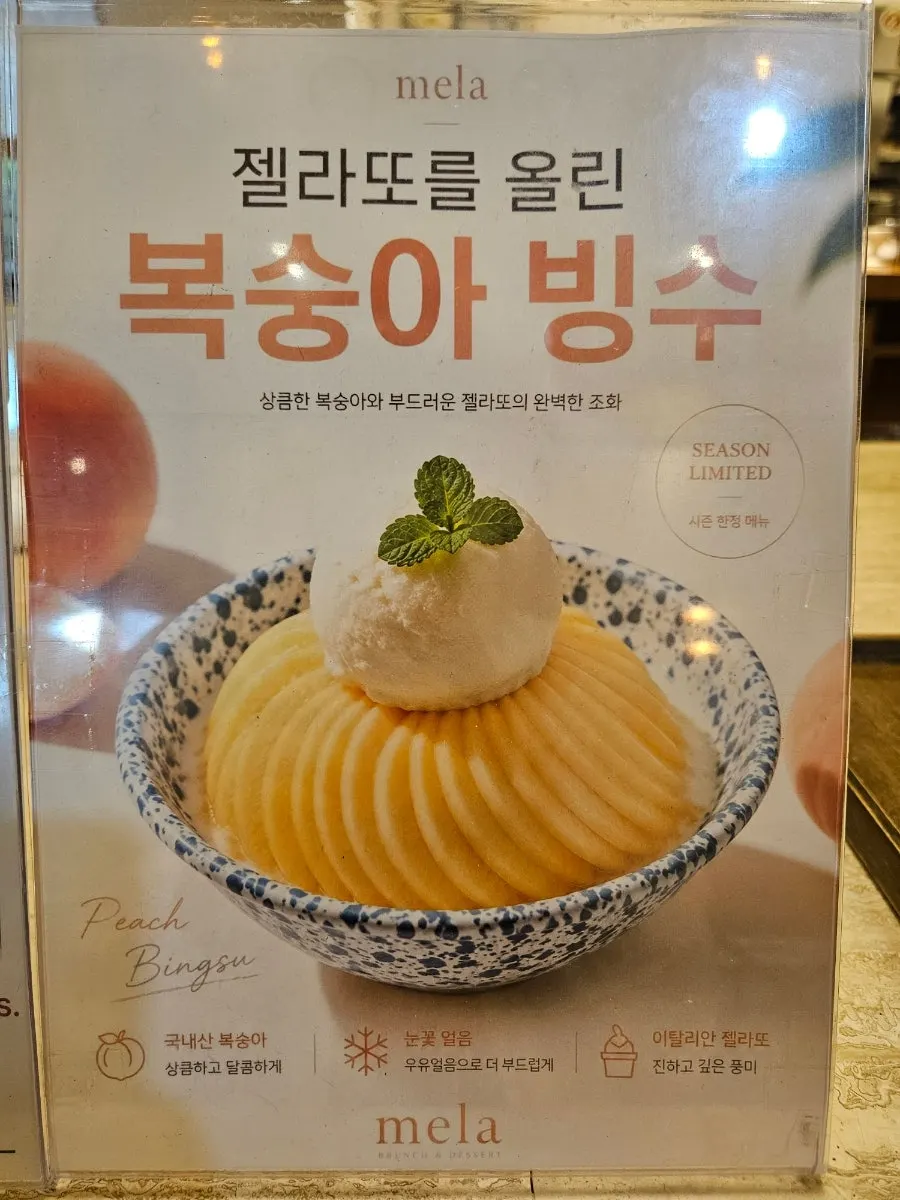 멜라 홍대점 파스타와 뇨끼 메뉴판