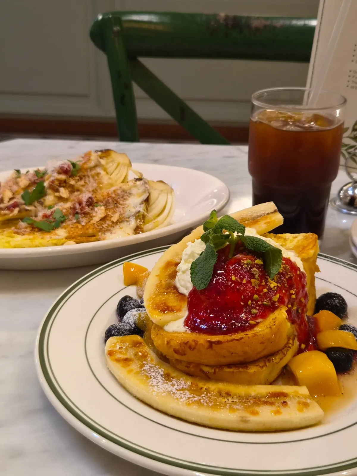 A plate of Victoria French Toast at MELA Hongdae