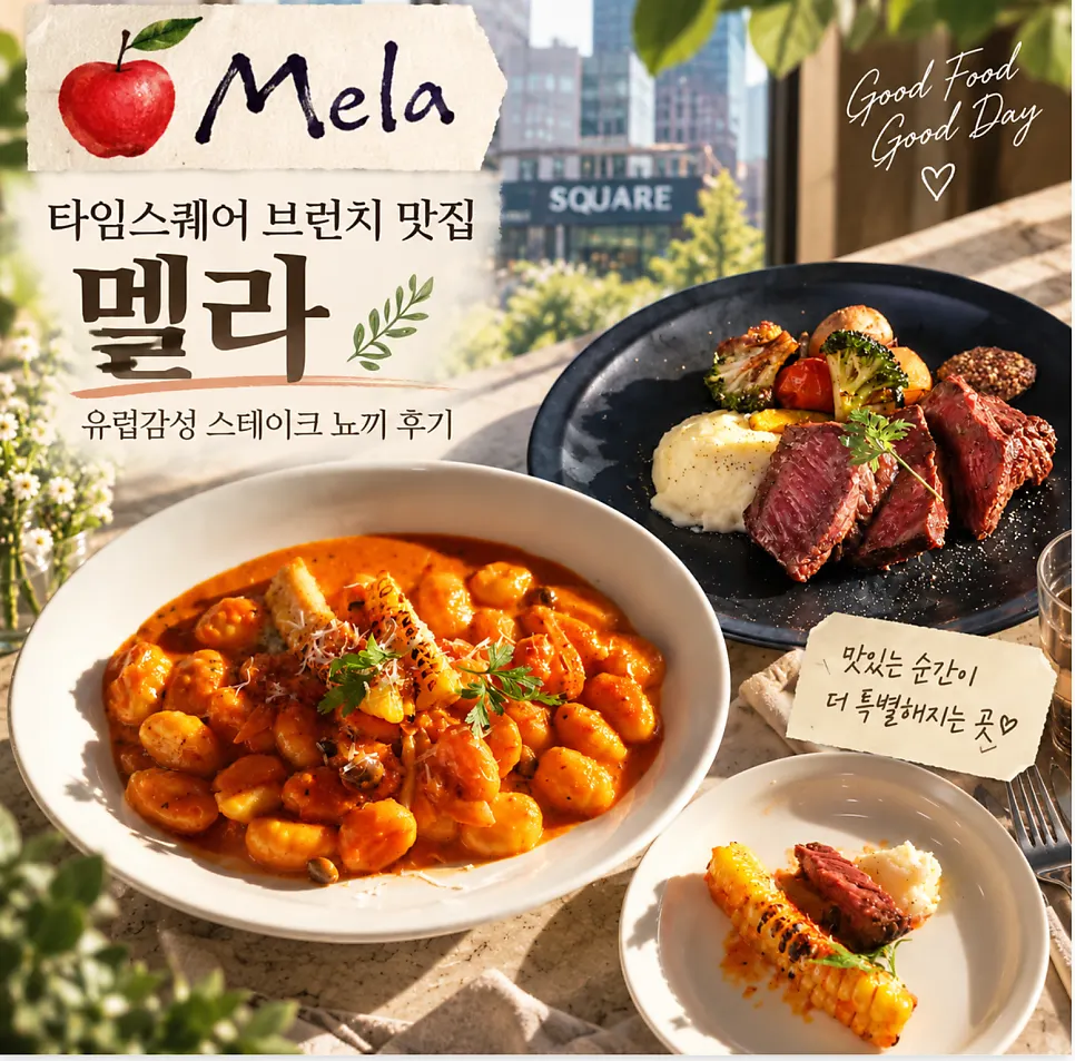 멜라 타임스퀘어점 브런치 메뉴 사진