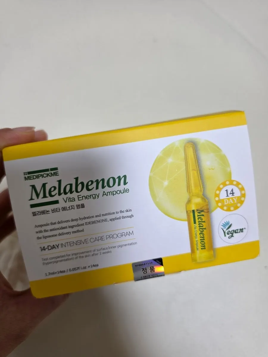 Melabenone Vita Energy Ampoule packaging