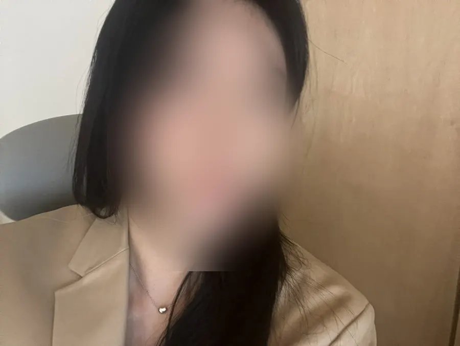 メイク前にアンプルを使った後の肌の様子