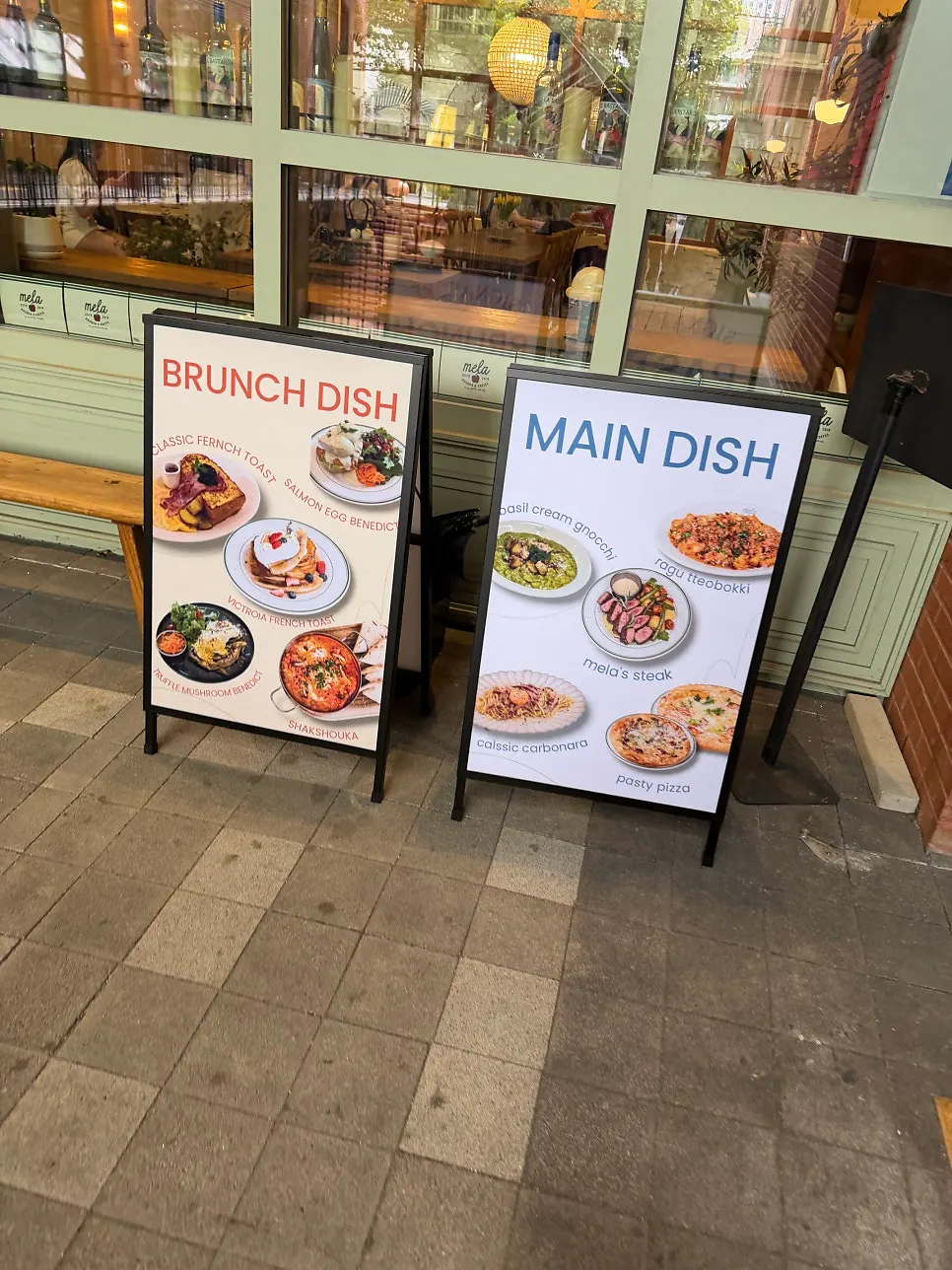 View of the storefront at MELA Hongdae
