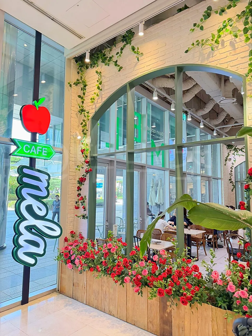 Full view of the Mela store in Times Square