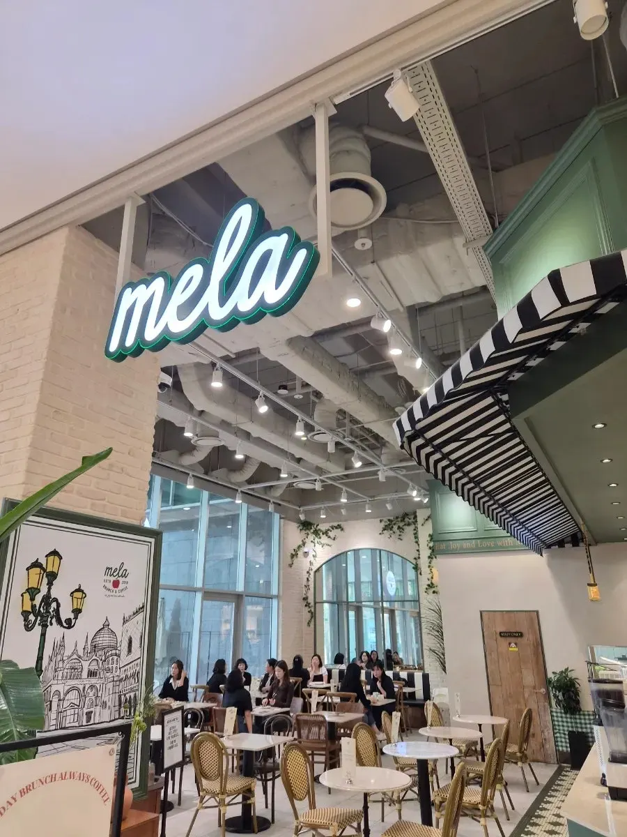 Entrance of Mela located inside Times Square