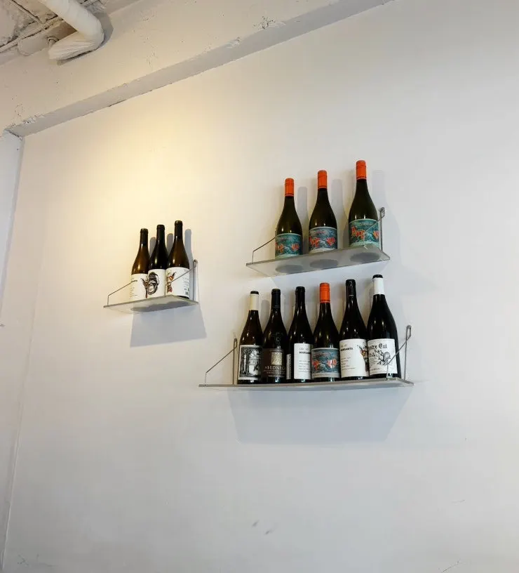 Corner of Cafe Mellang showing the coffee and dessert menu