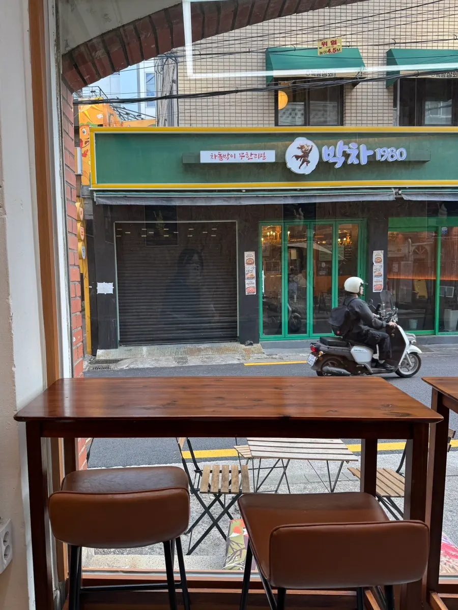 Interior space at Mellows with large windows