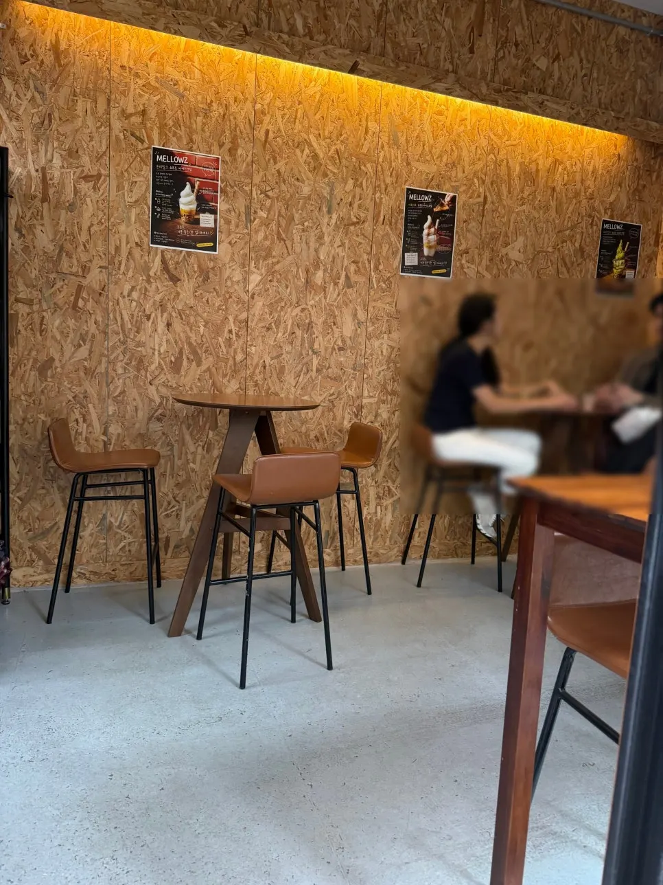 Exterior and entrance of Mellows café