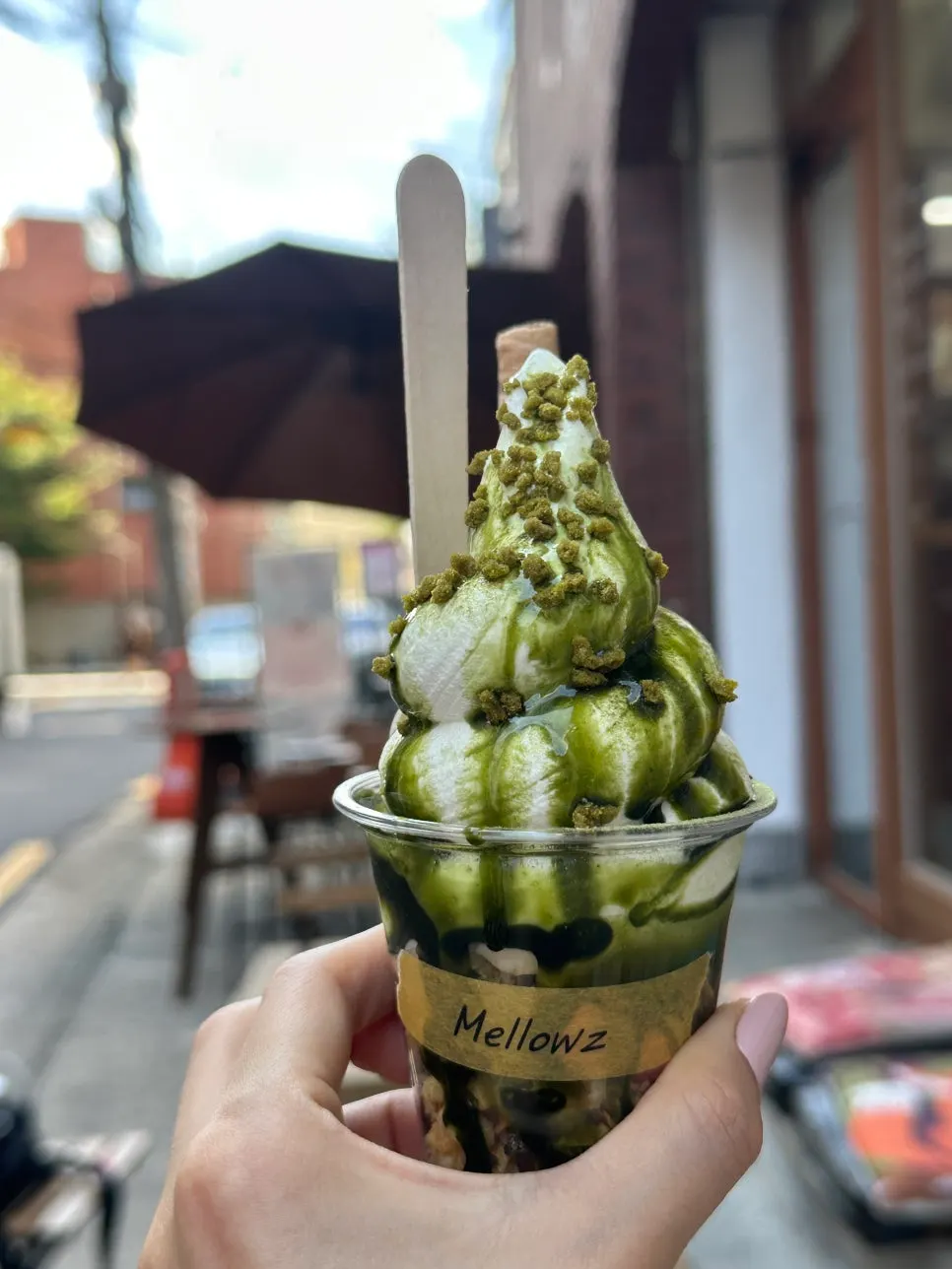 Matcha ice cream at Mellows