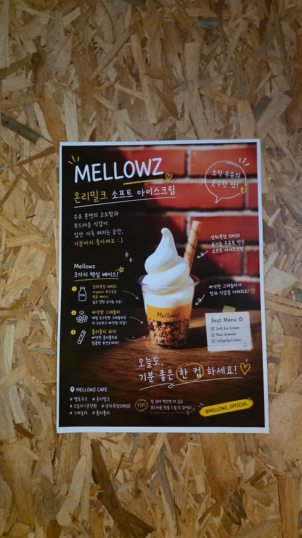 Evening menu at Mellows listing cocktails and highballs