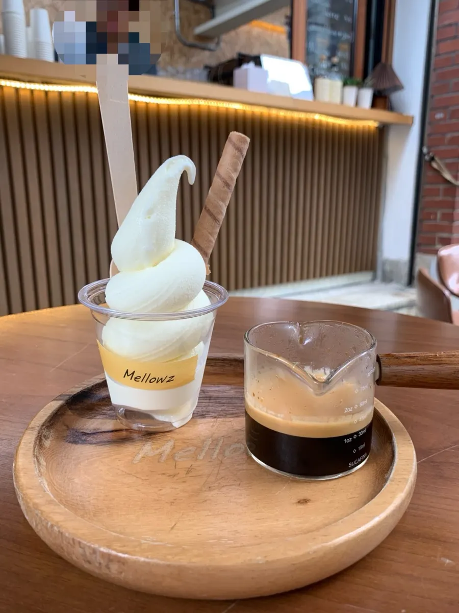 The additional affogato ice cream that was ordered
