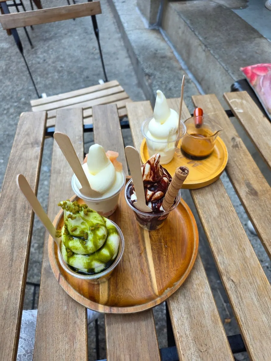 Soft serve made with Sangha Farm milk