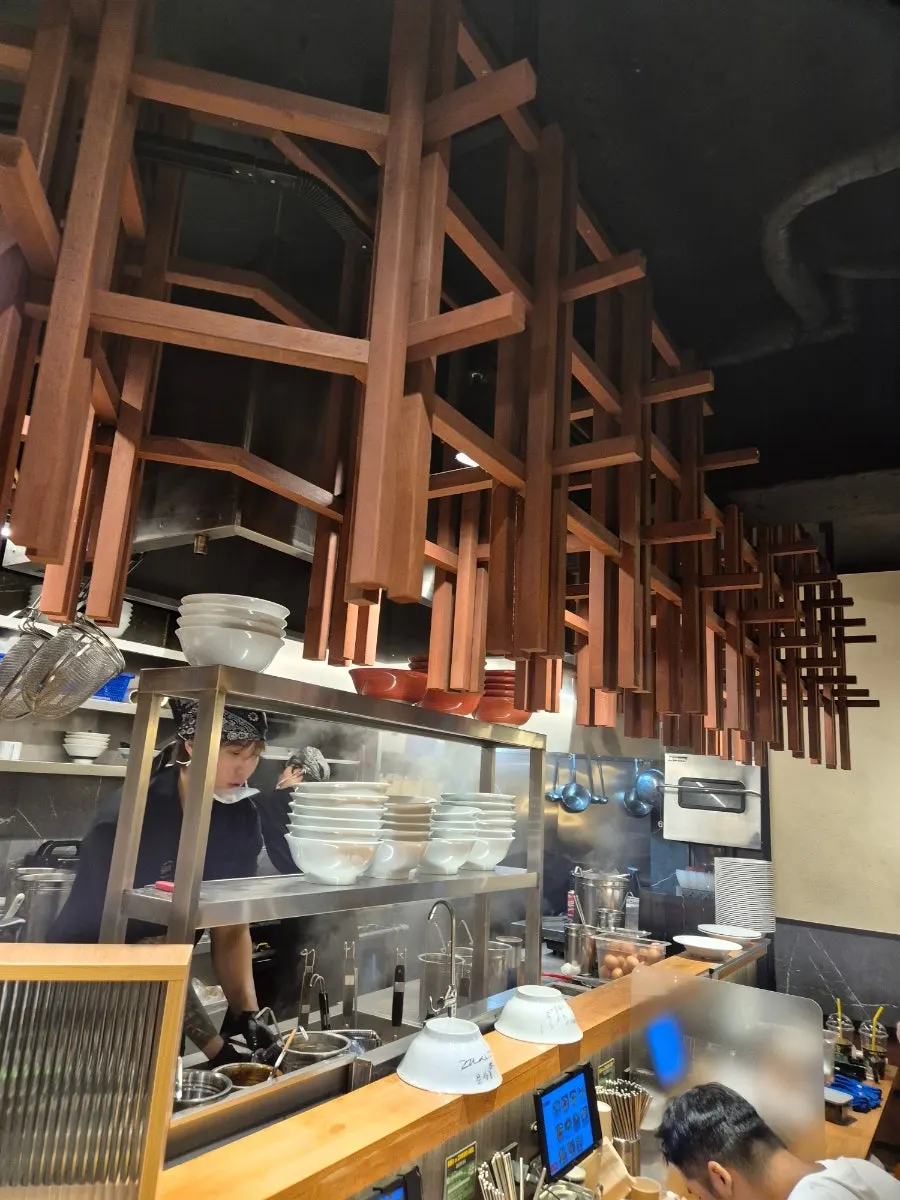 Inner area of the shop with Japanese-style decor