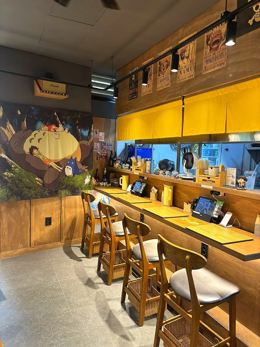 Ramen menu board at Menji Hanam Misa Branch