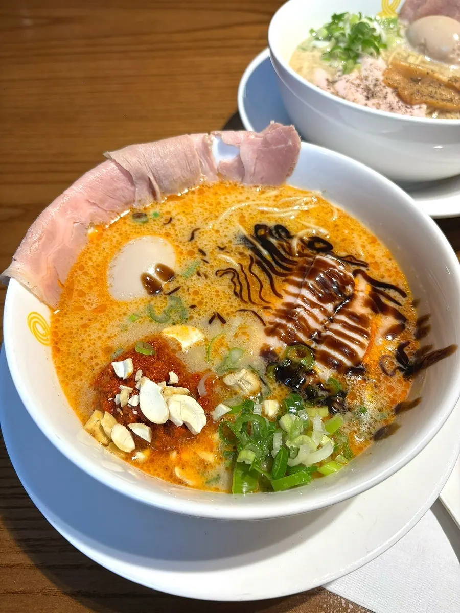 Menji's tori paitan ramen with rich chicken broth