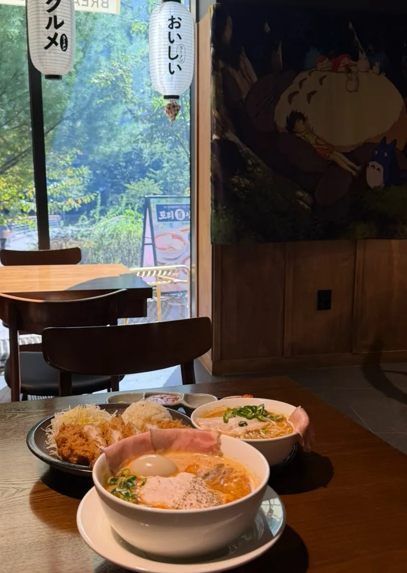 얼큰한 국물의 토리파이탄 한 그릇