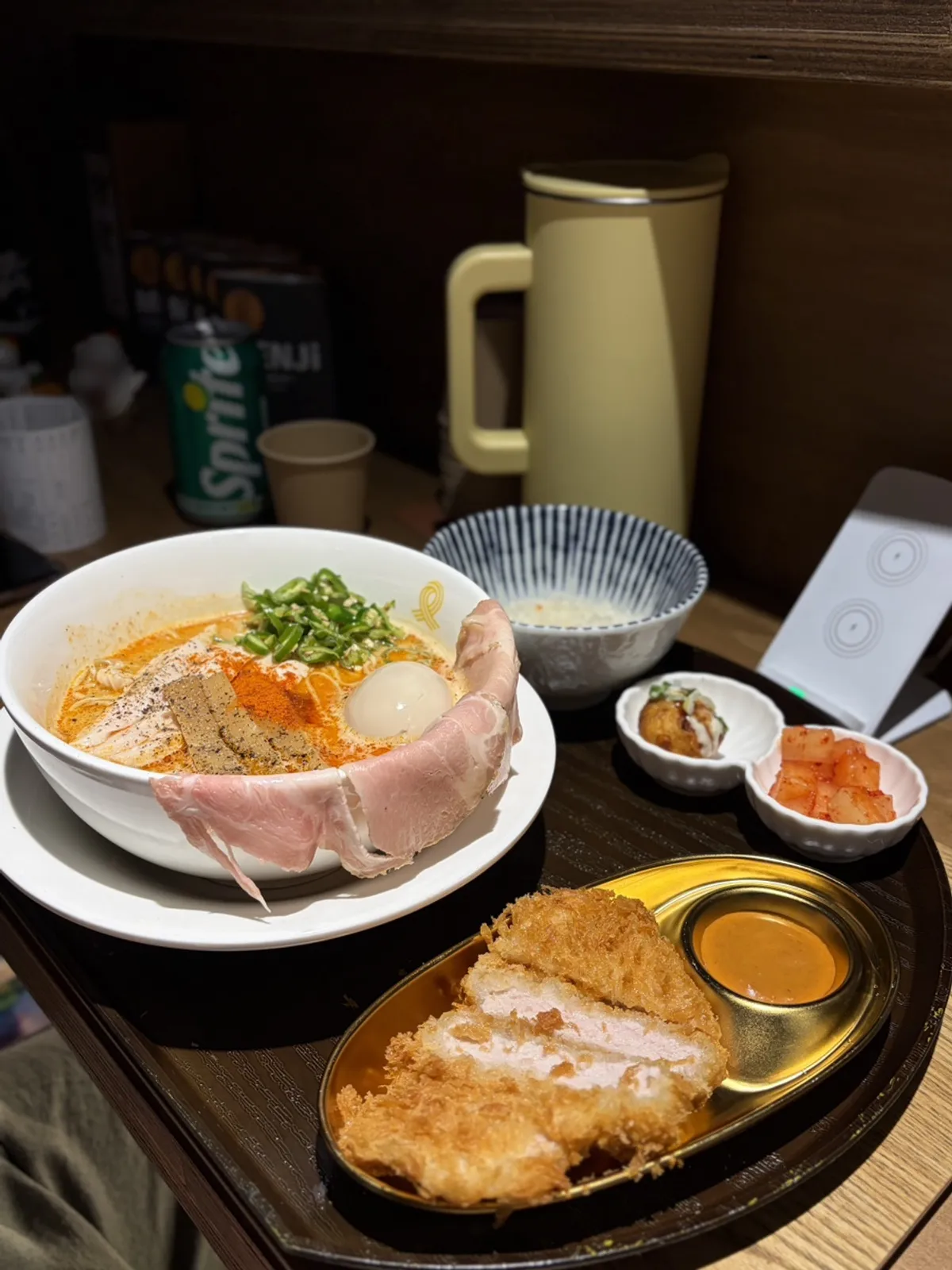 신 토리파이탄 라멘과 등심돈카츠 세트