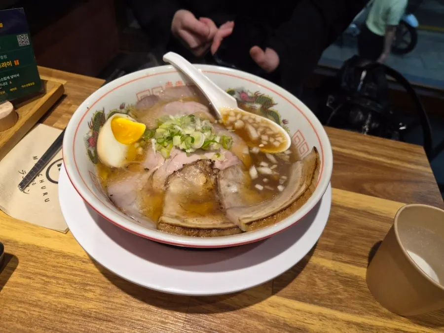 Signature ramen topped with chashu