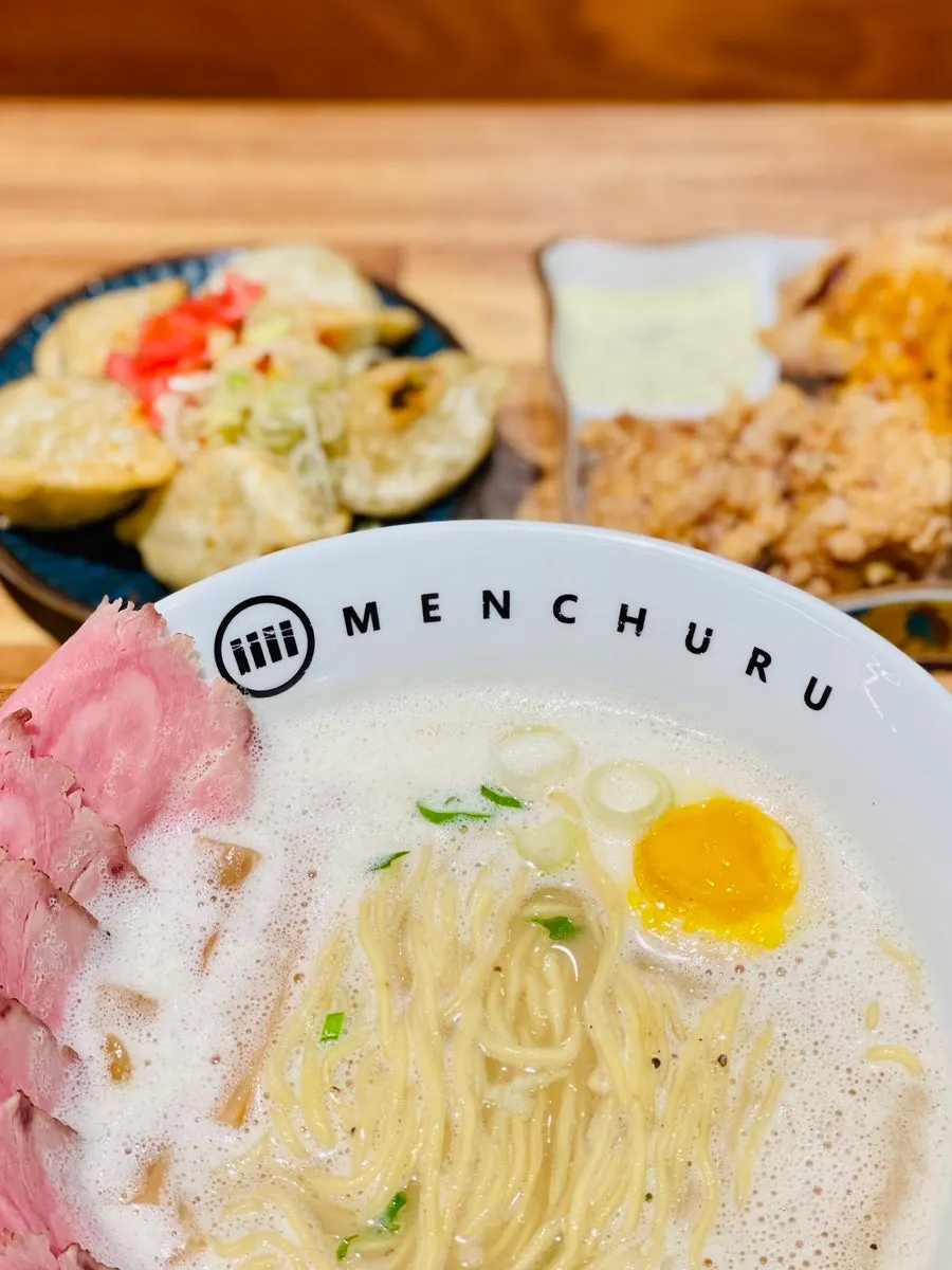 Tori paitan topped with six chashu slices in total