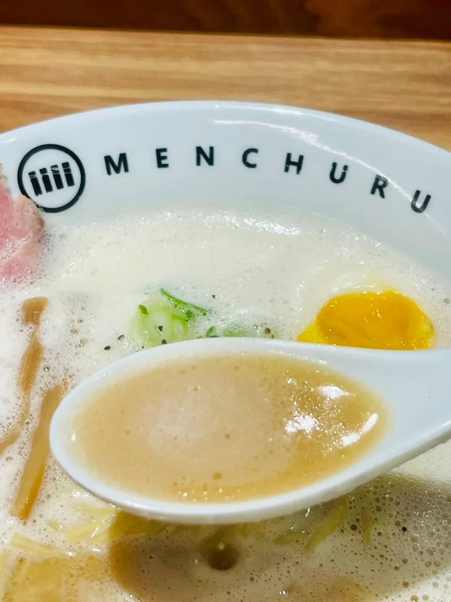 Rich paitan broth with chashu