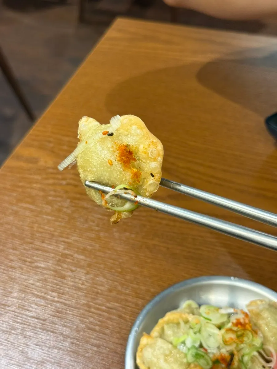 교자후라이 한 조각 단면