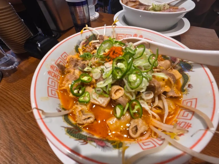 Three slices of chashu on the shoyu ramen