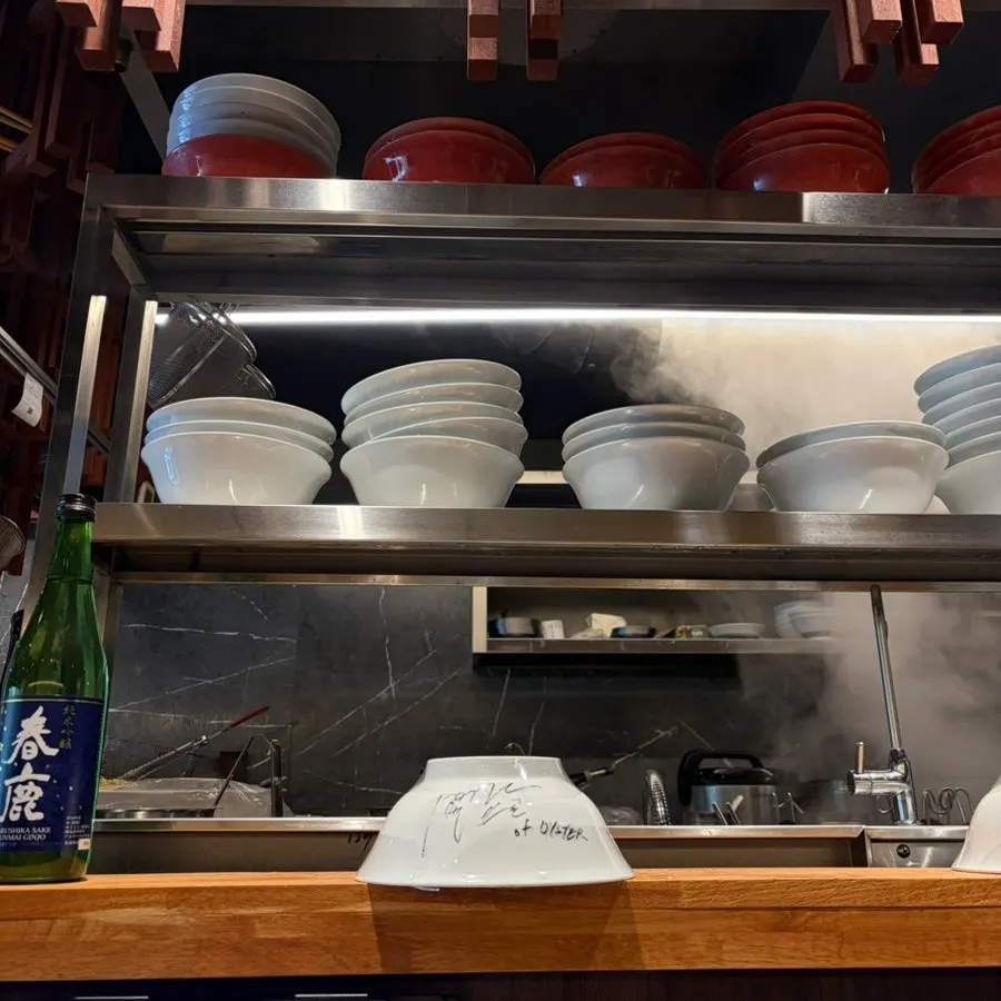 Bar seats at Mentsuru good for solo dining