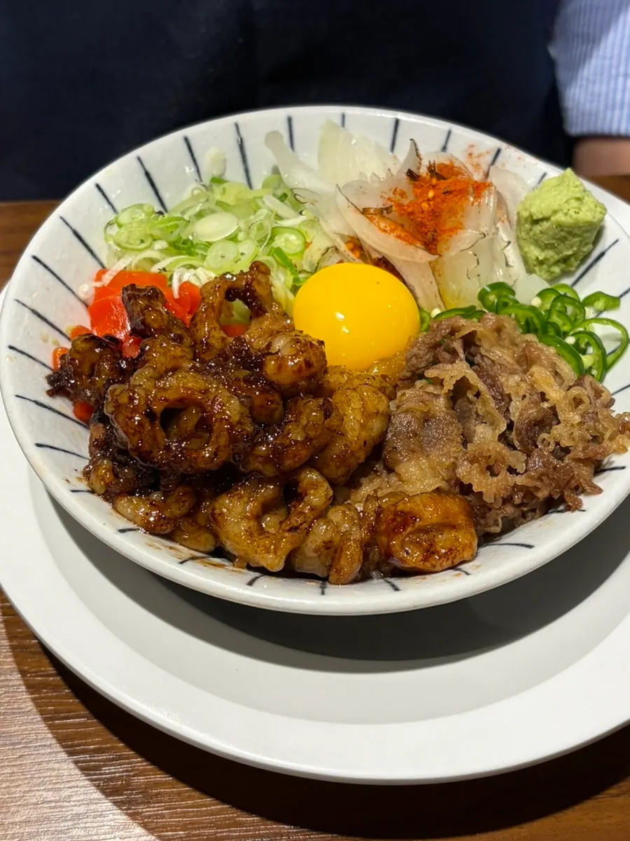 Dining table set with the ramen