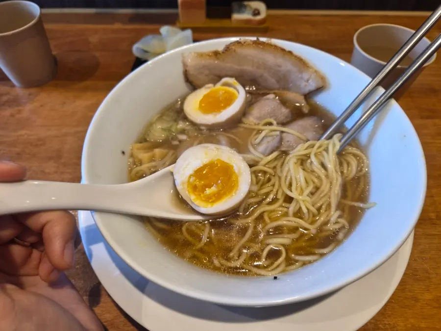 A bowl of ramen at Mentsuru Children's Grand Park Branch