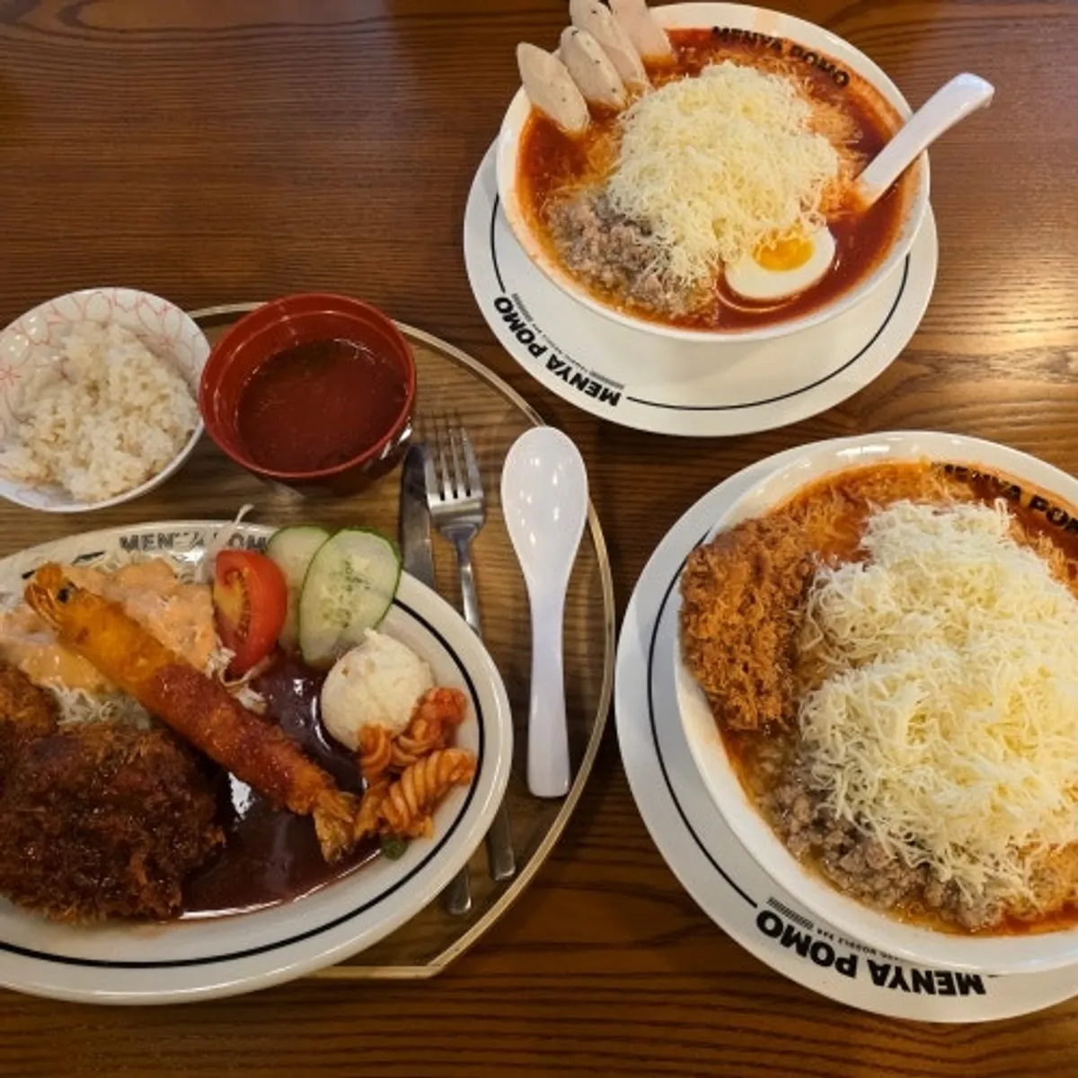 Signature photo of tomato ramen at Menya Pomo Seongsu Branch