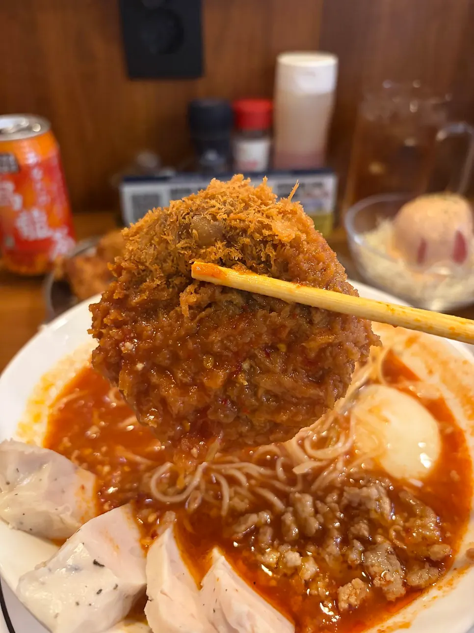 속이 꽉 찬 한우카츠 단면