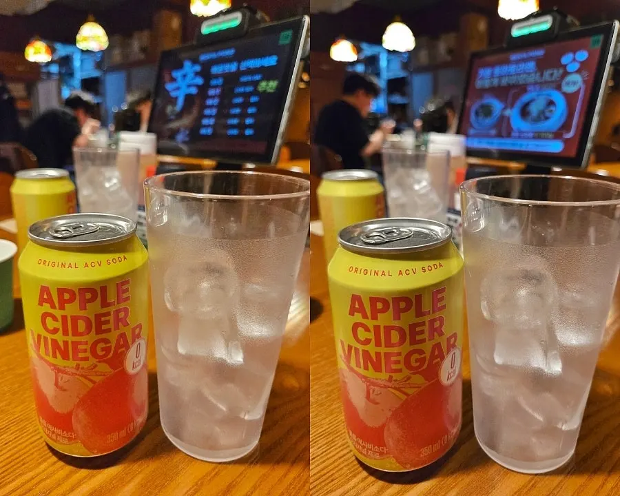 Aesabi Zero on the table with ramen and cutlet dishes